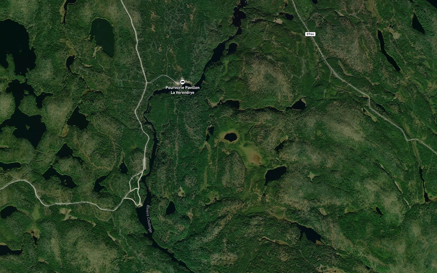 Satellite map of the Lac Marecageux