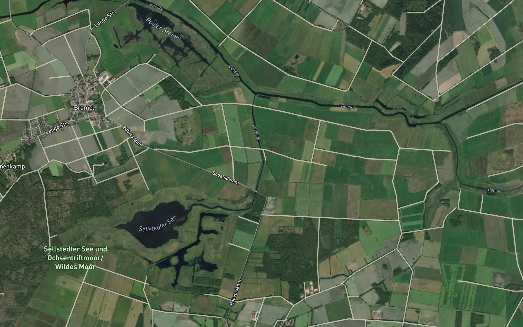 Satellite map of the Ollen