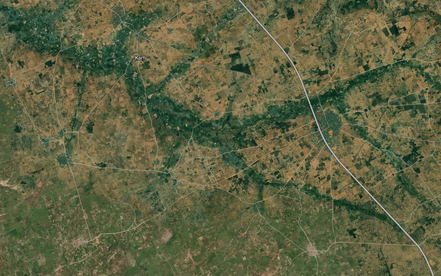 Satellite map of the River Kaci Wingi