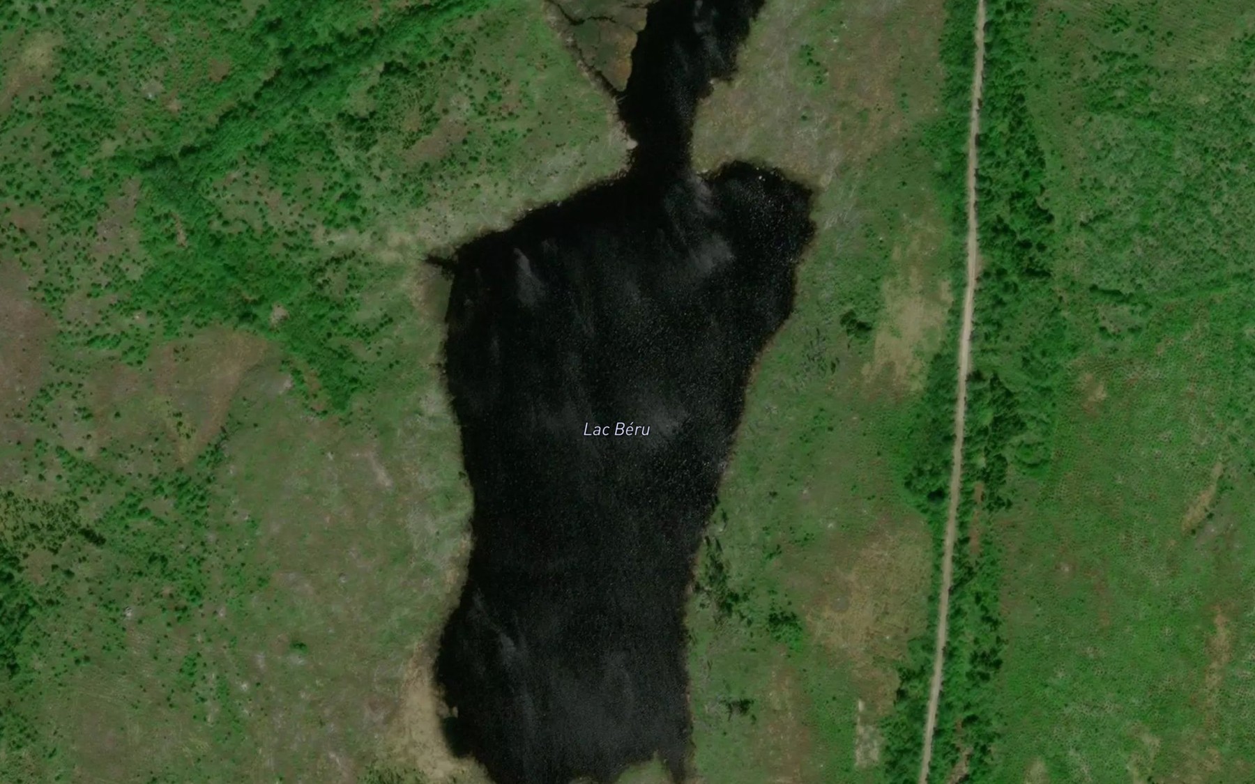 Satellite map of the Lac Beru