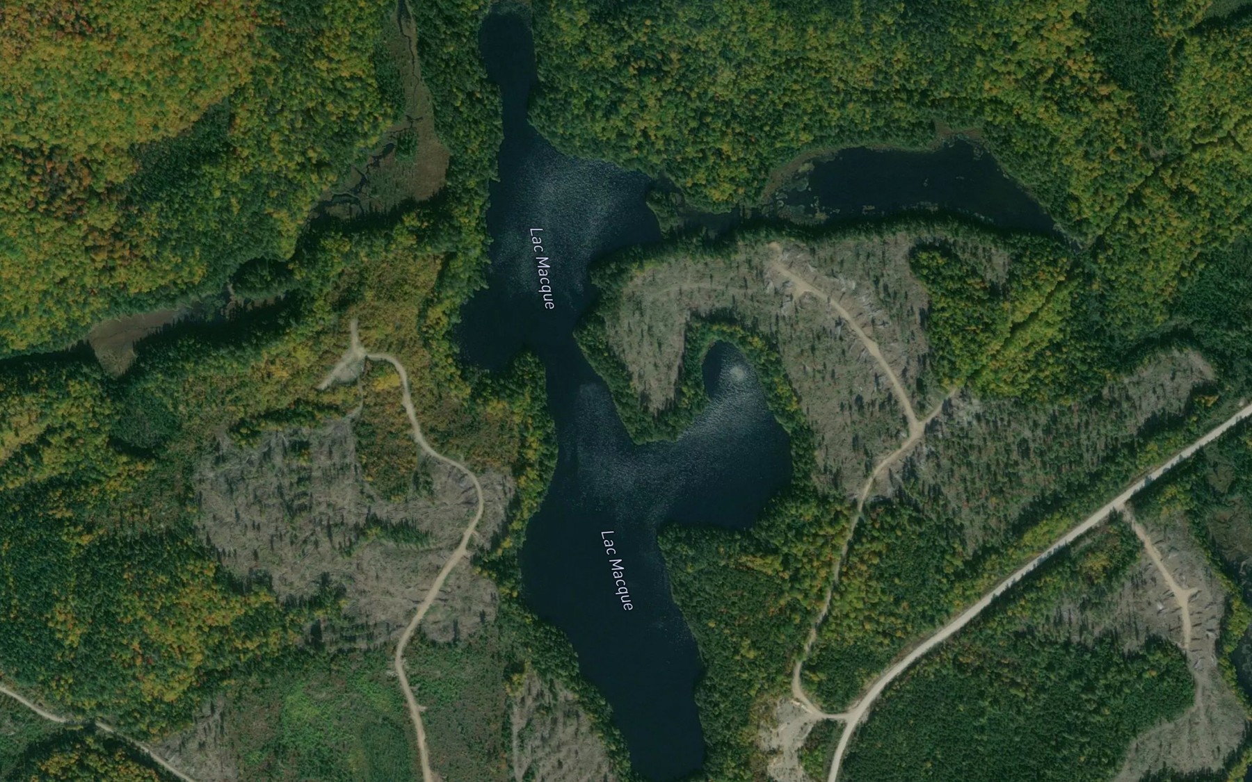 Satellite map of the Lac Macque