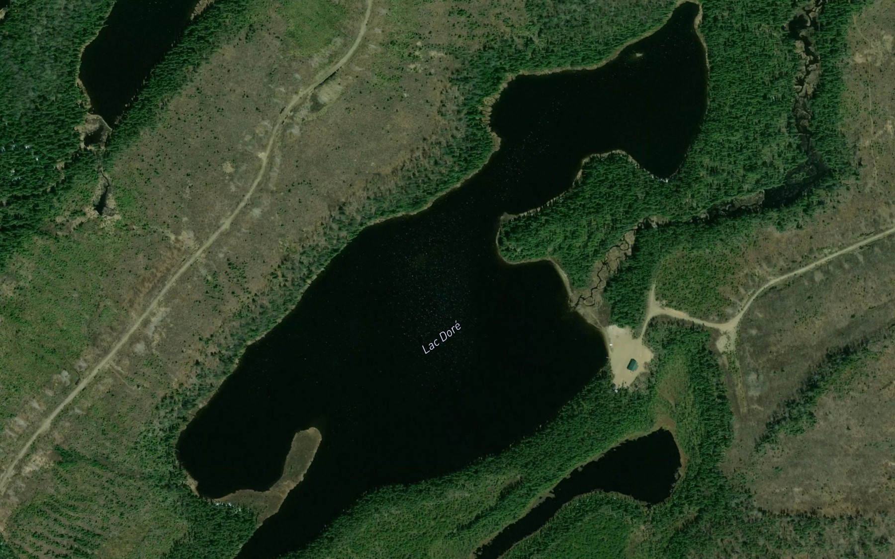 Satellite map of the Lac Young