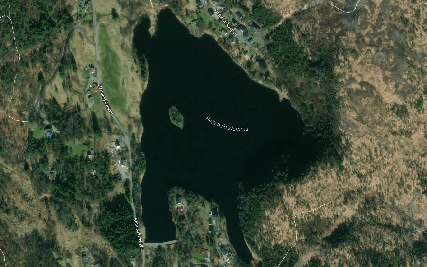 Satellite map of the Hetlebakkstemma