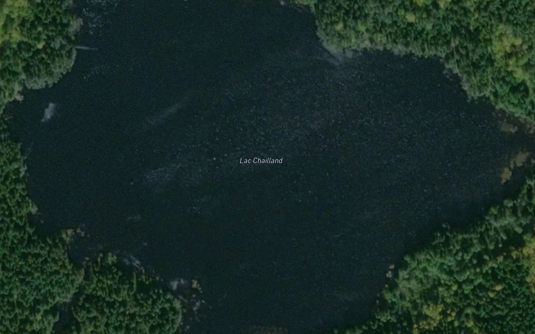 Satellite map of the Lac Chailland