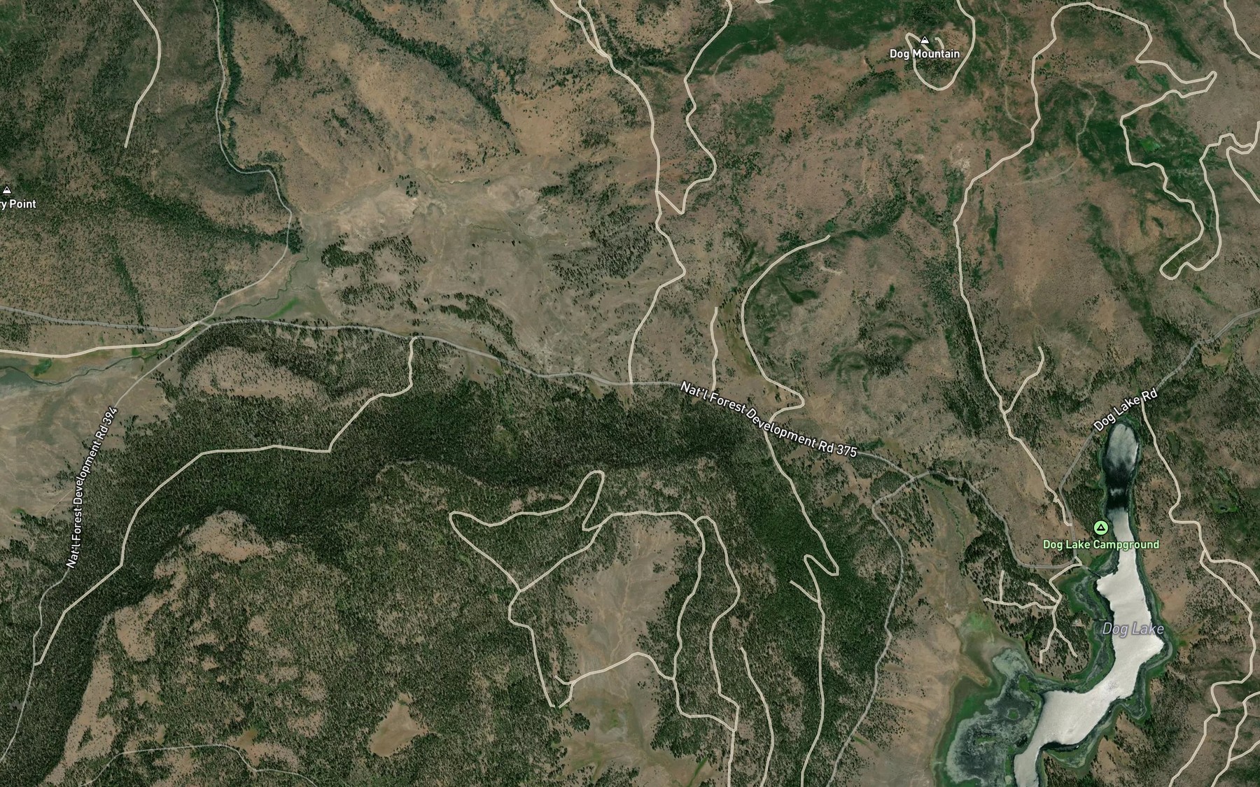 Satellite map of the Hunter Spring