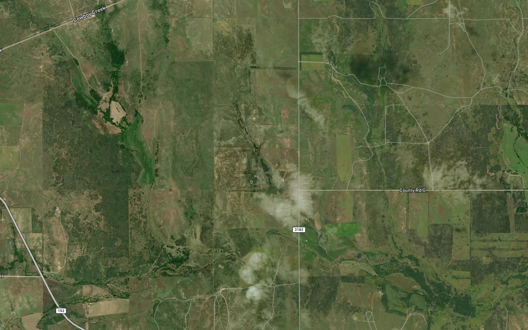 Satellite map of the Valley Springs Lakes