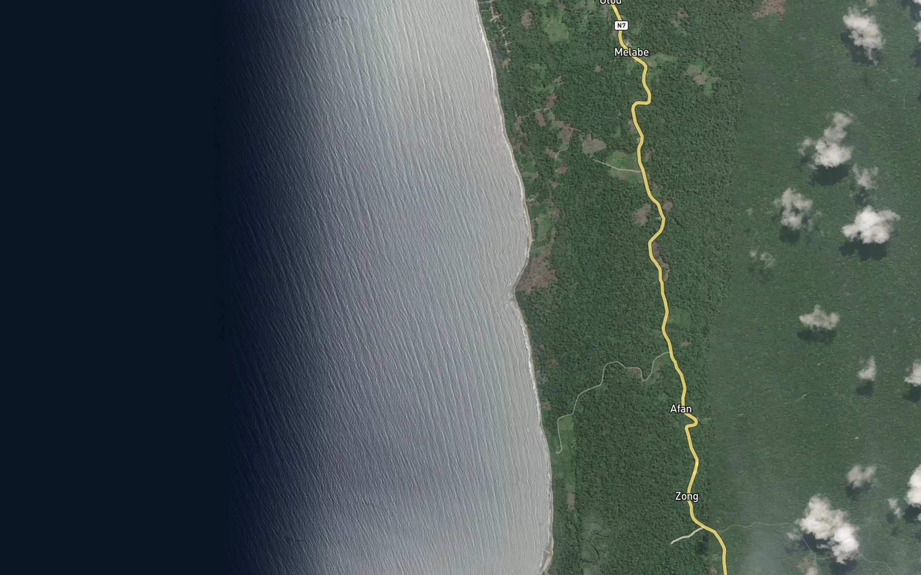 Satellite map of the Bobouo