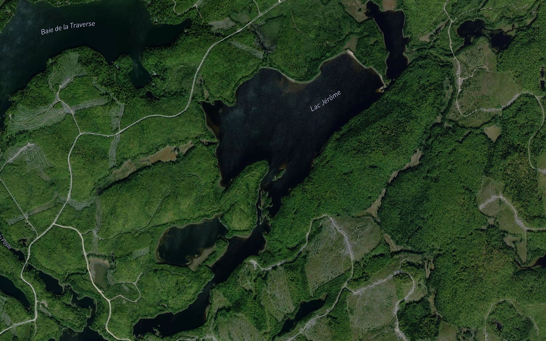 Satellite map of the Lac Jerome
