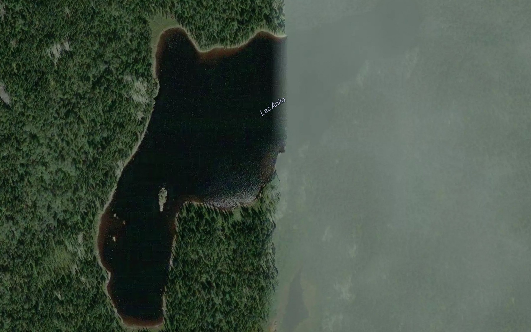 Satellite map of the Lac Anita