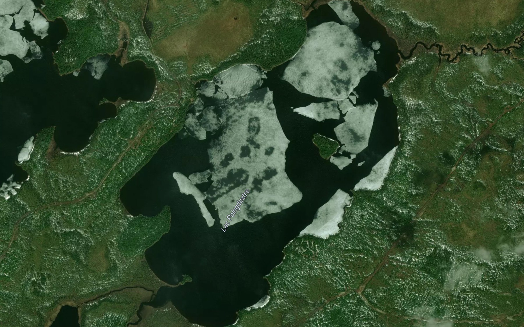 Satellite map of the Lac Poingdextre