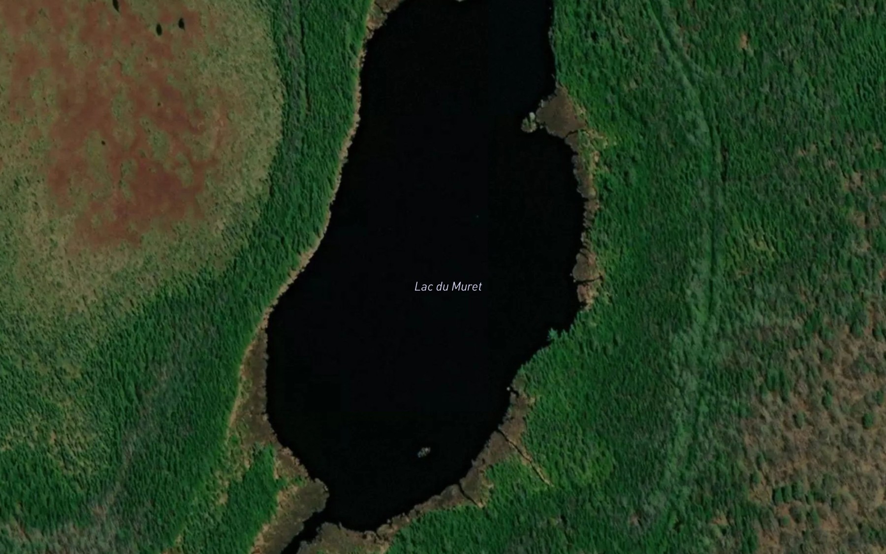 Satellite map of the Lac du Muret