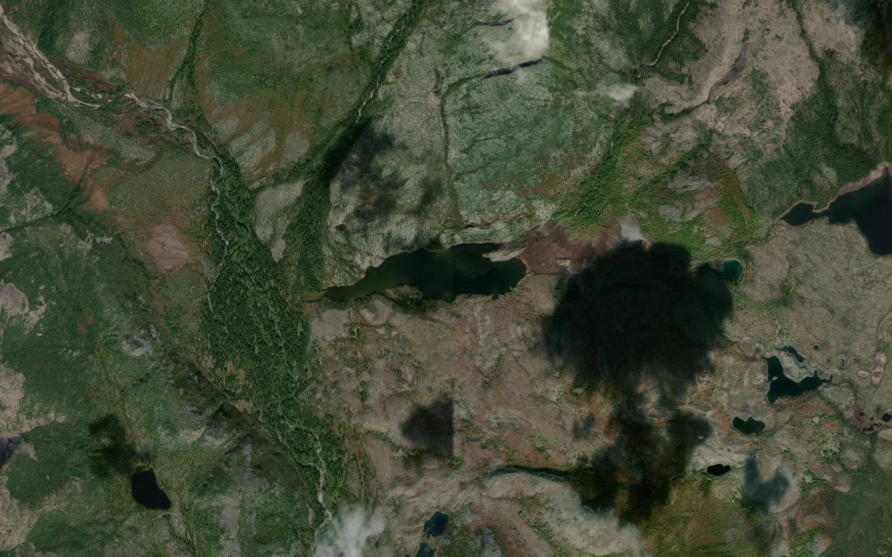 Satellite map of the Ozero Nizhneye