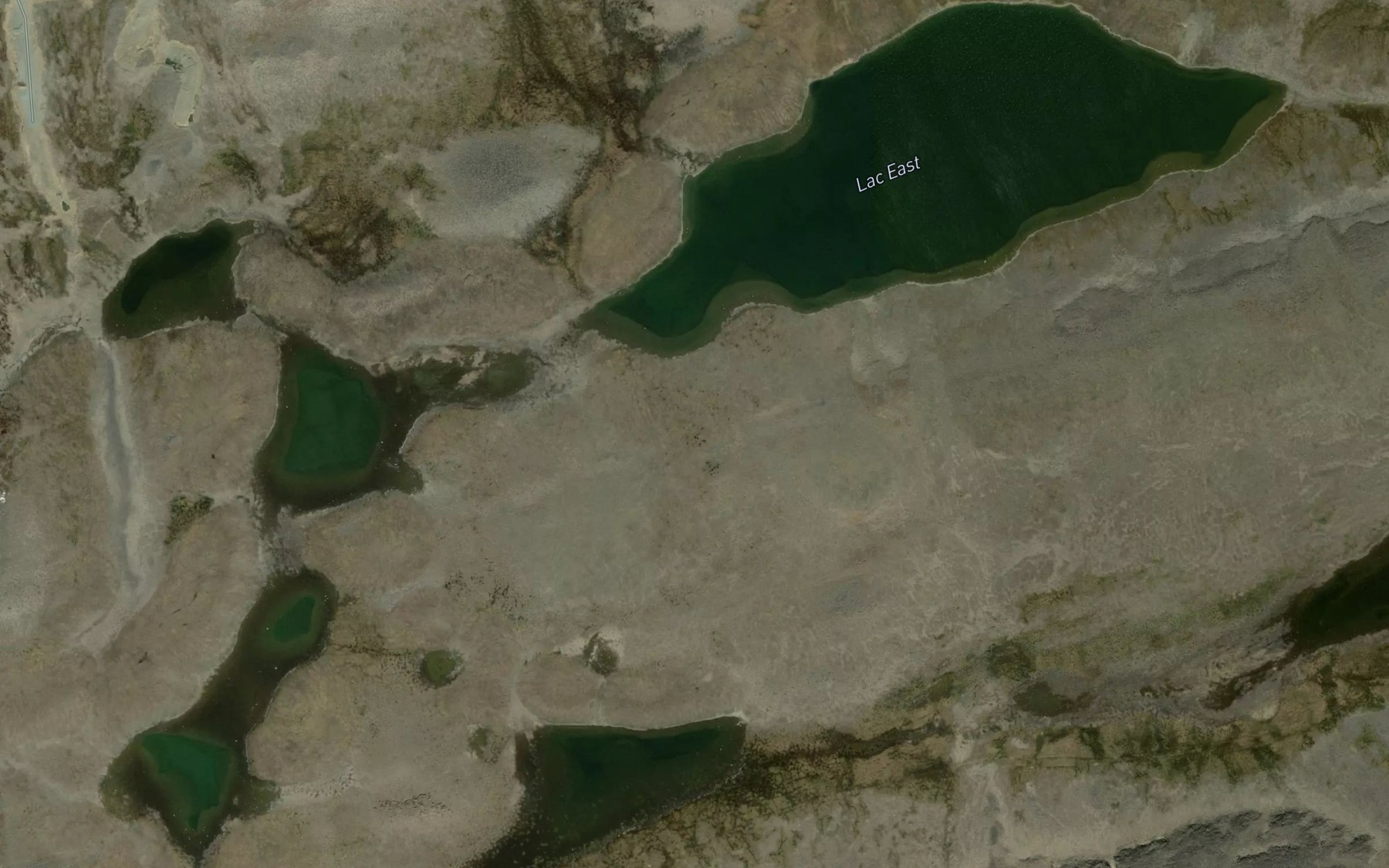Satellite map of the Lac East