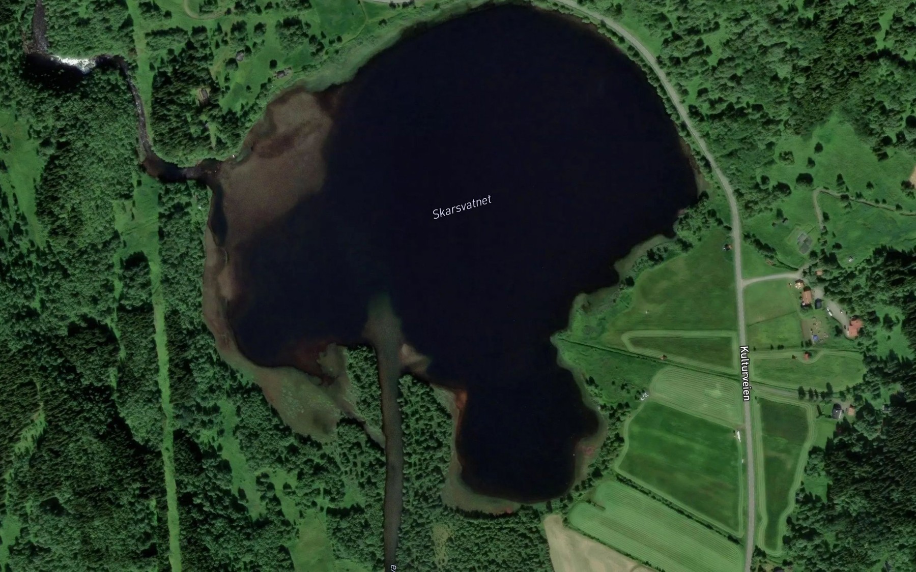 Satellite map of the Skardsvatnet