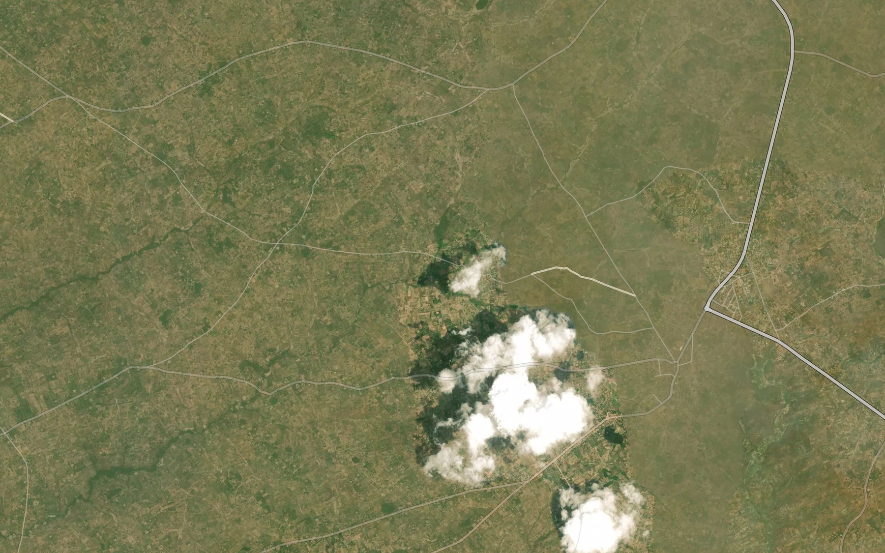 Satellite map of the Mtema