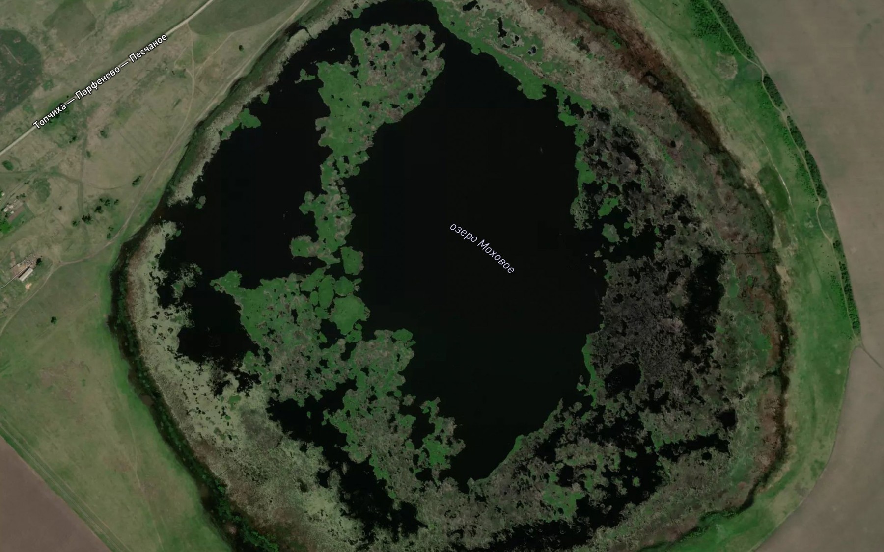 Satellite map of the Ozero Mokhovoye