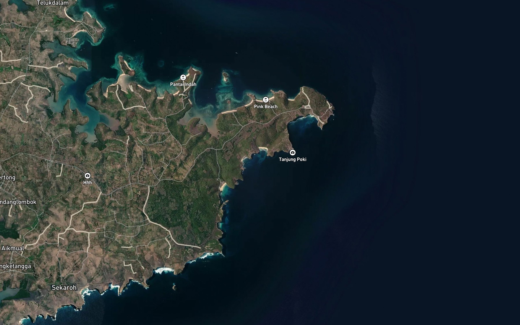 Satellite map of the Teluk Mangkurun