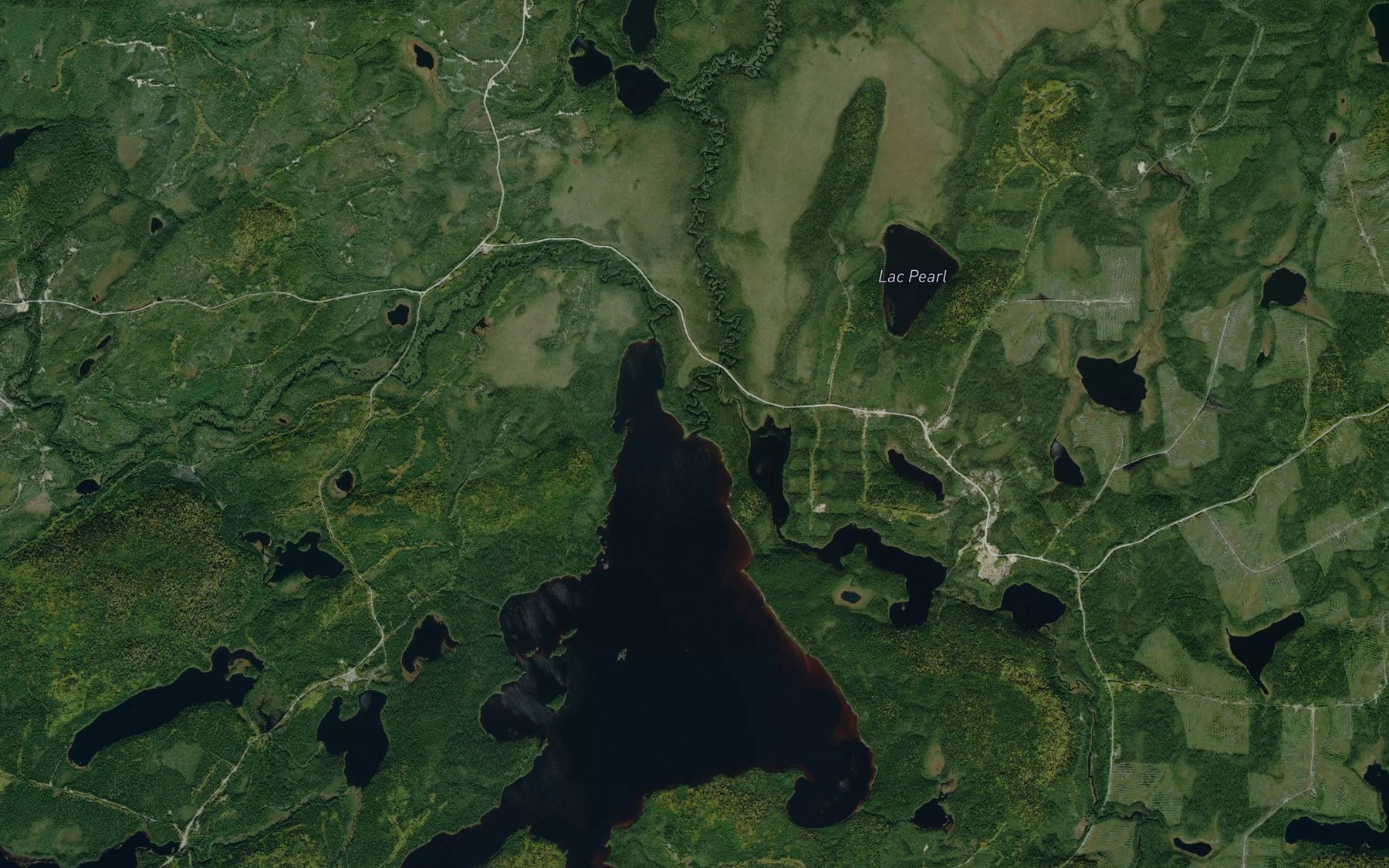 Satellite map of the Ruisseau Choiseul