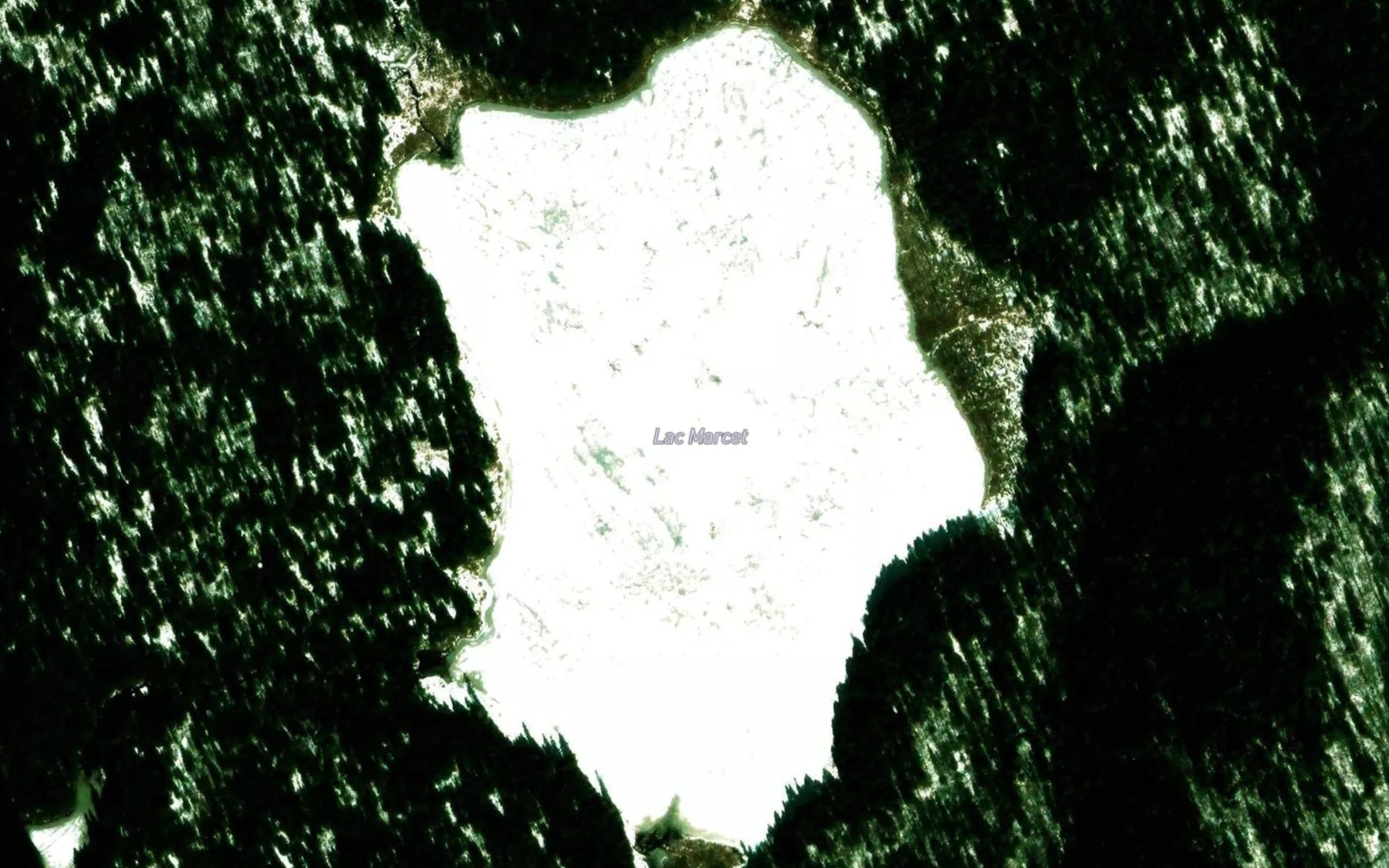 Satellite map of the Lac Marcet