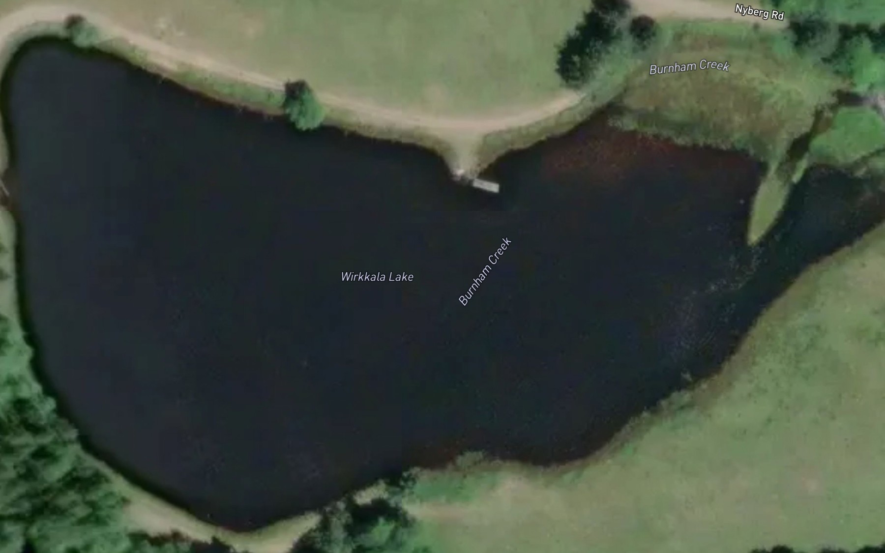 Satellite map of the Wirkkala Lake