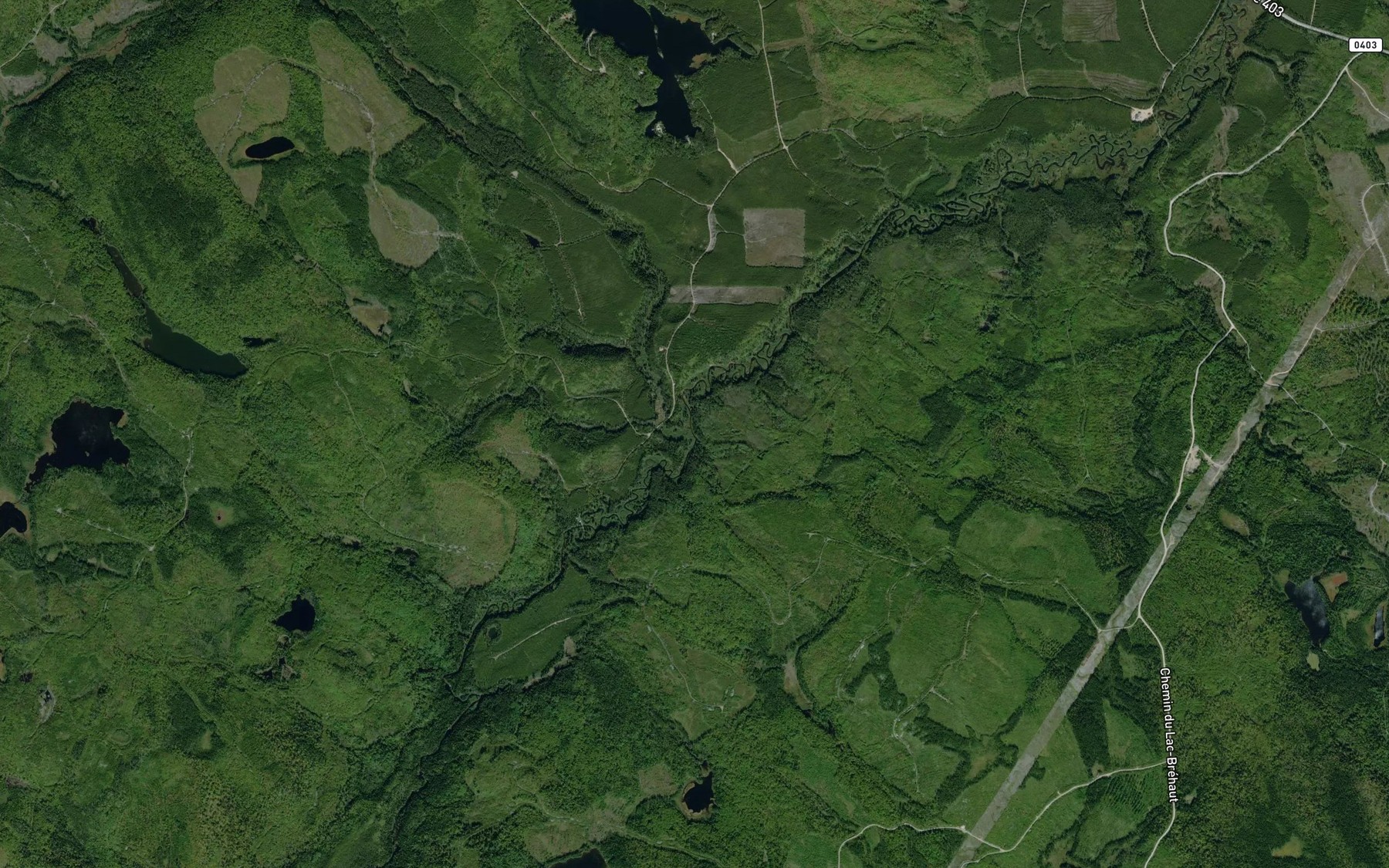 Satellite map of the Ruisseau Limpide
