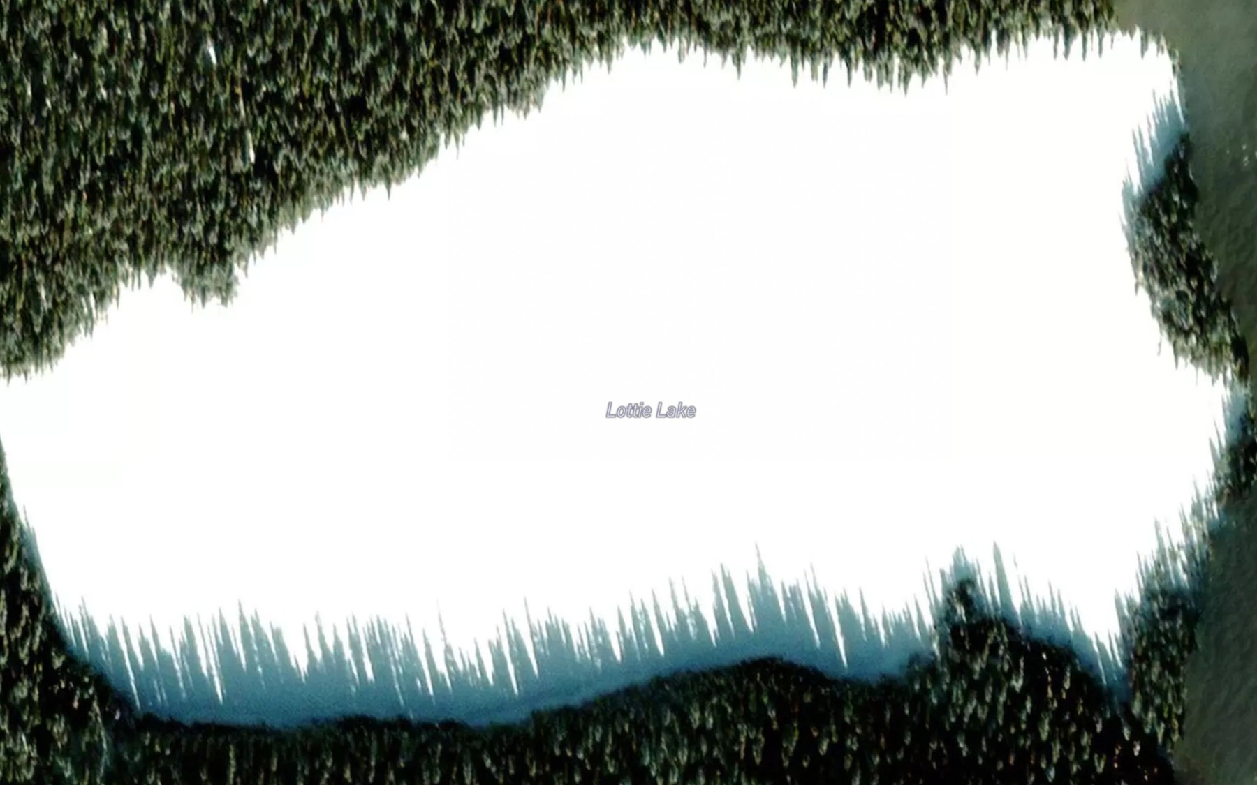 Satellite map of the Lottie Lake
