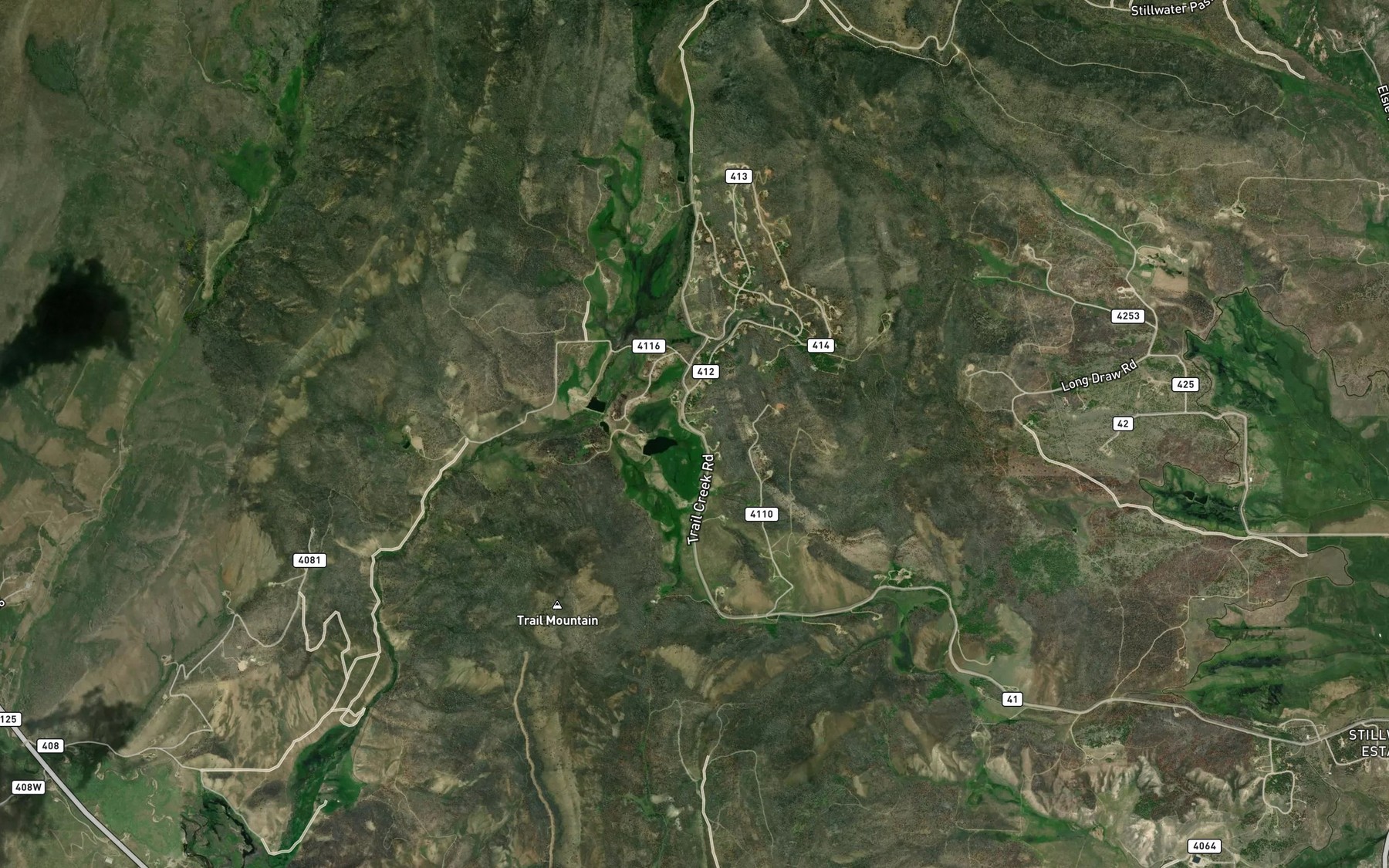 Satellite map of the Johnson Ditch