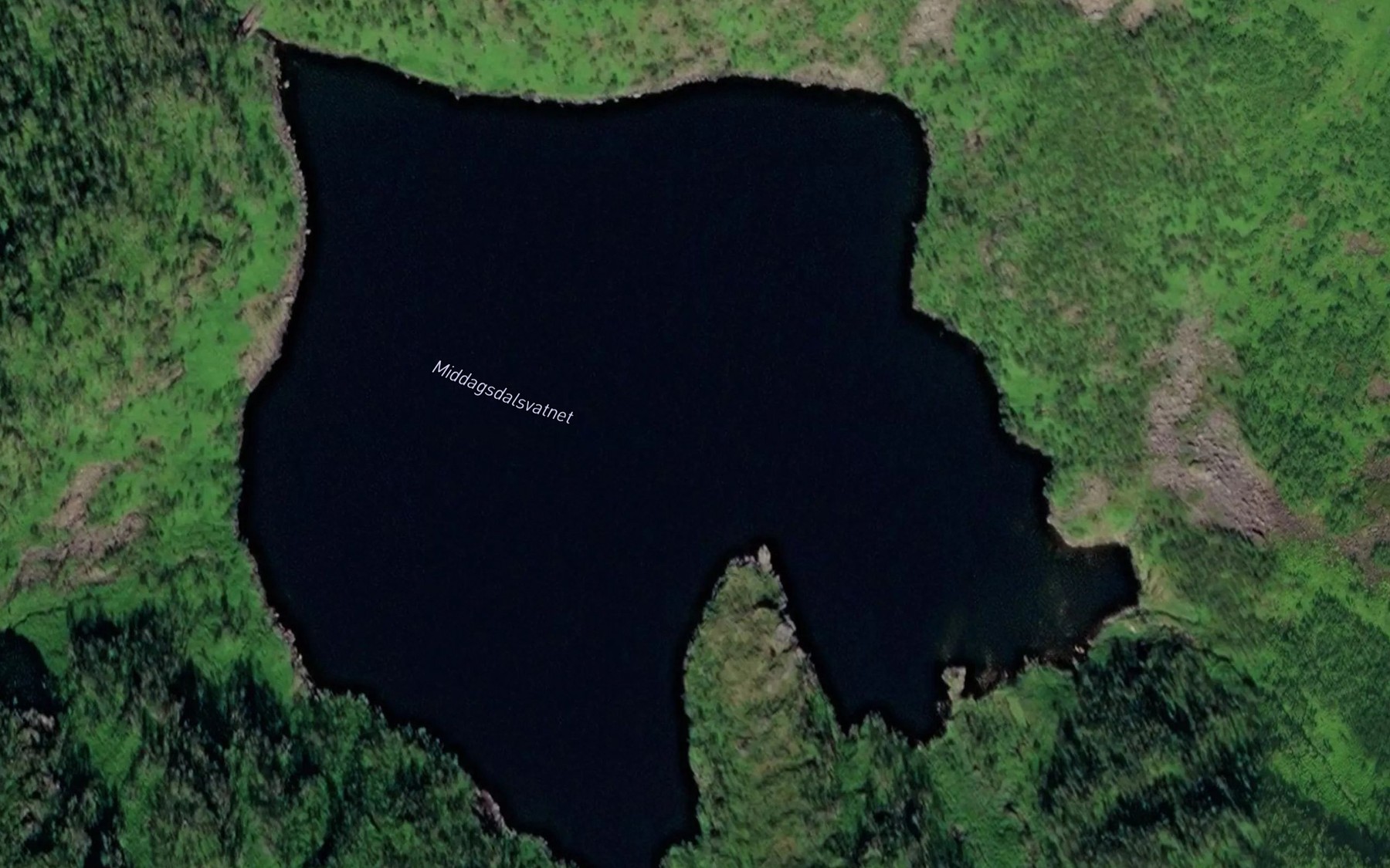 Satellite map of the Breifjellvatnet