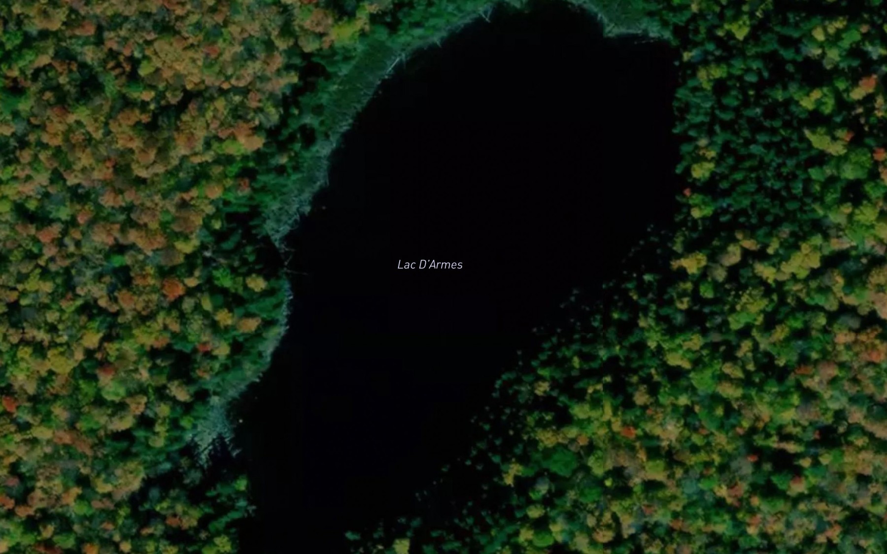 Satellite map of the Lac D'Armes