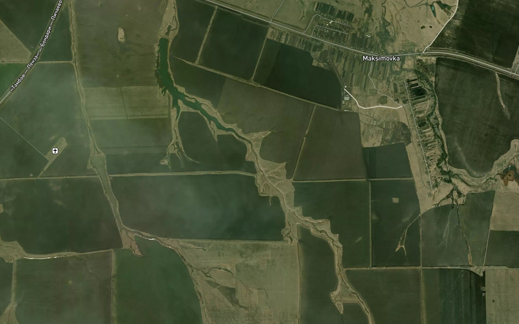 Satellite map of the Balka Krutoy Ovrag