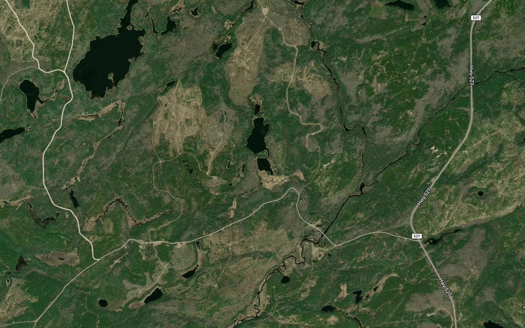 Satellite map of the Rosvall Lake
