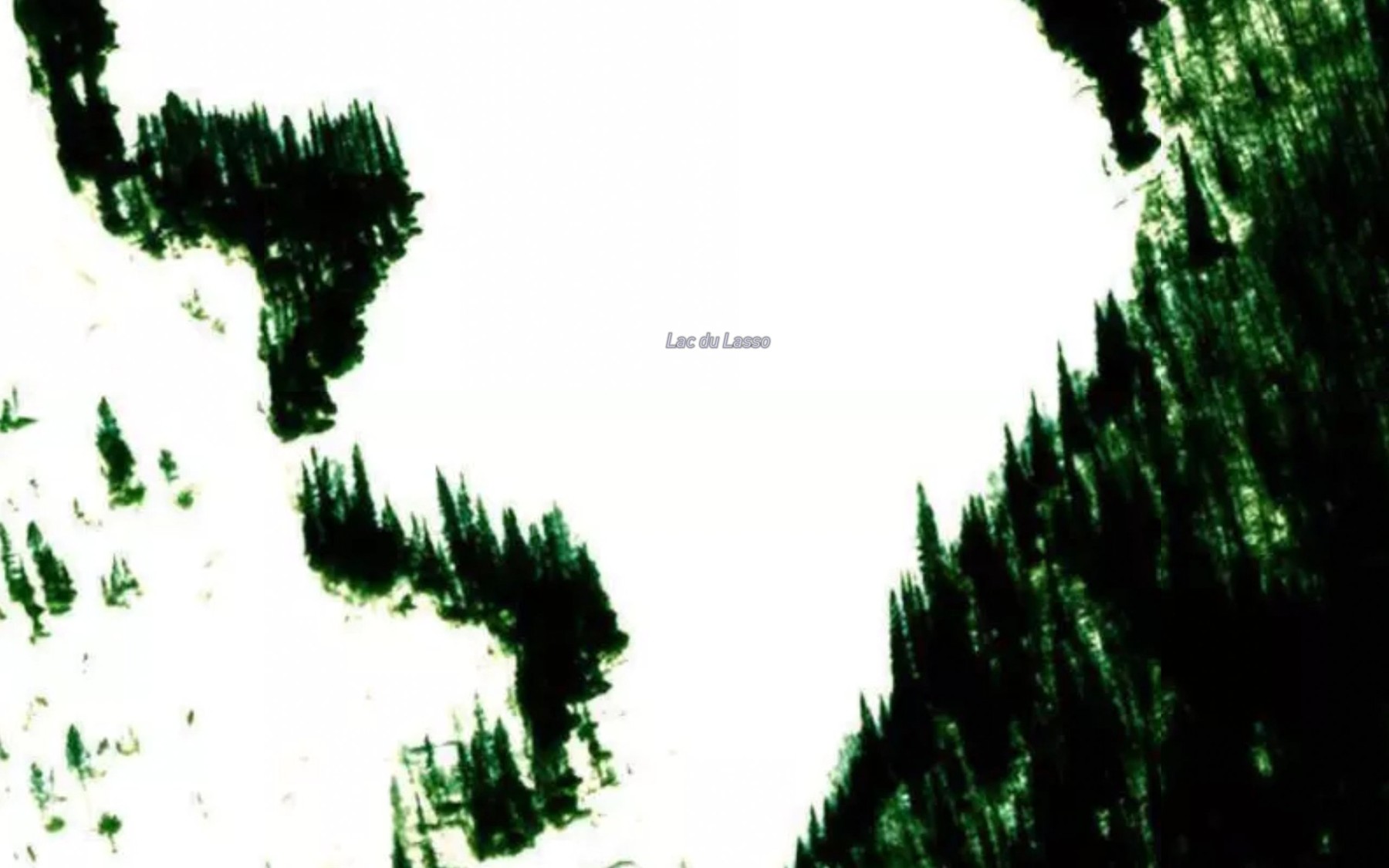 Satellite map of the Lac du Lasso