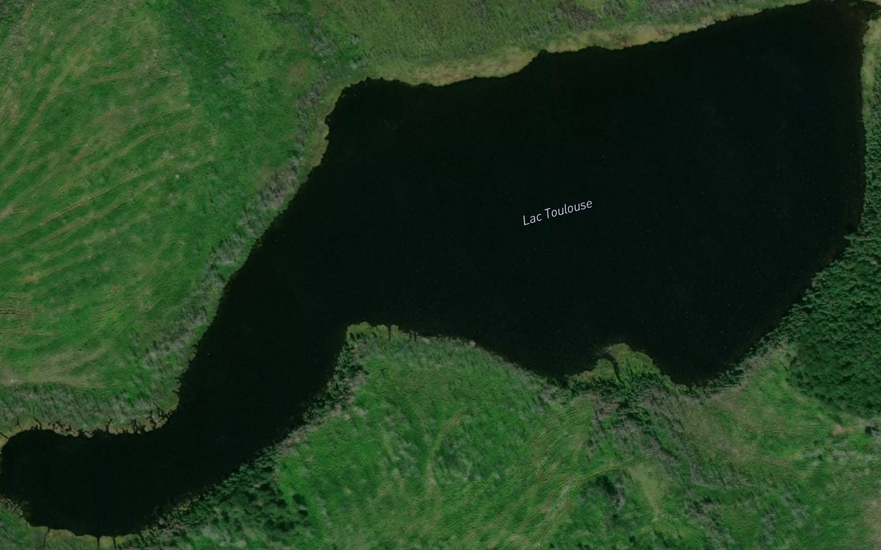 Satellite map of the Lac Toulouse