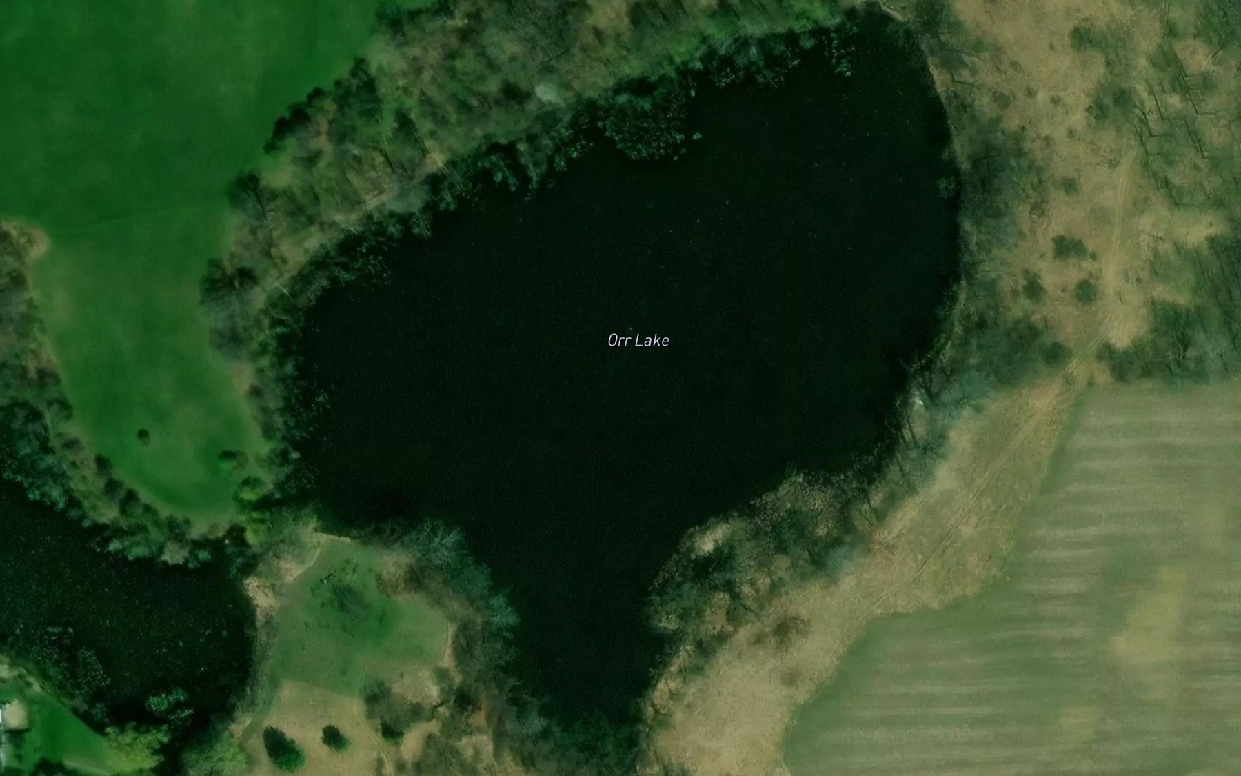 Satellite map of the Orr Lake