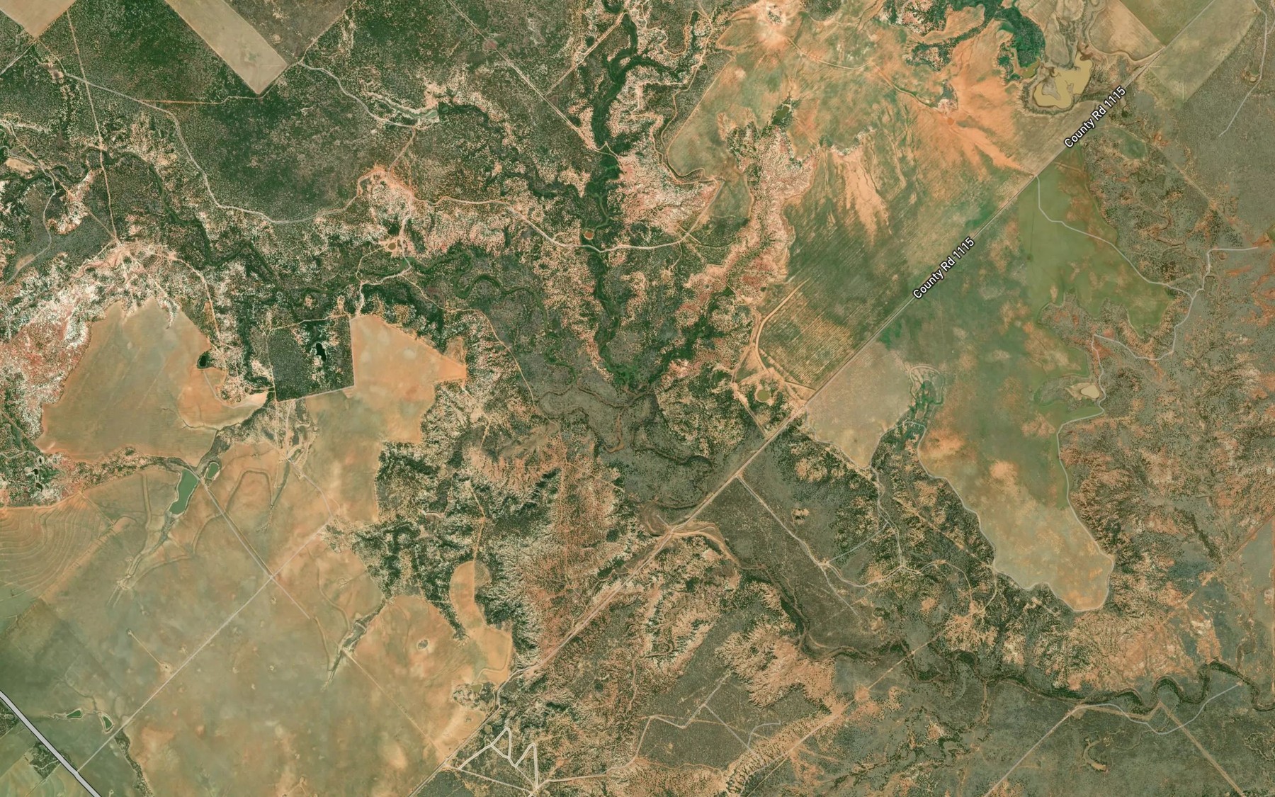 Satellite map of the Smelter Creek