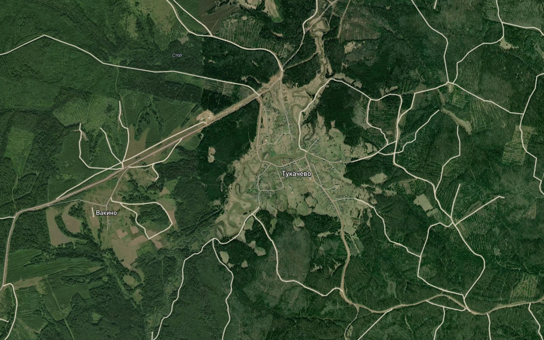 Satellite map of the Ster