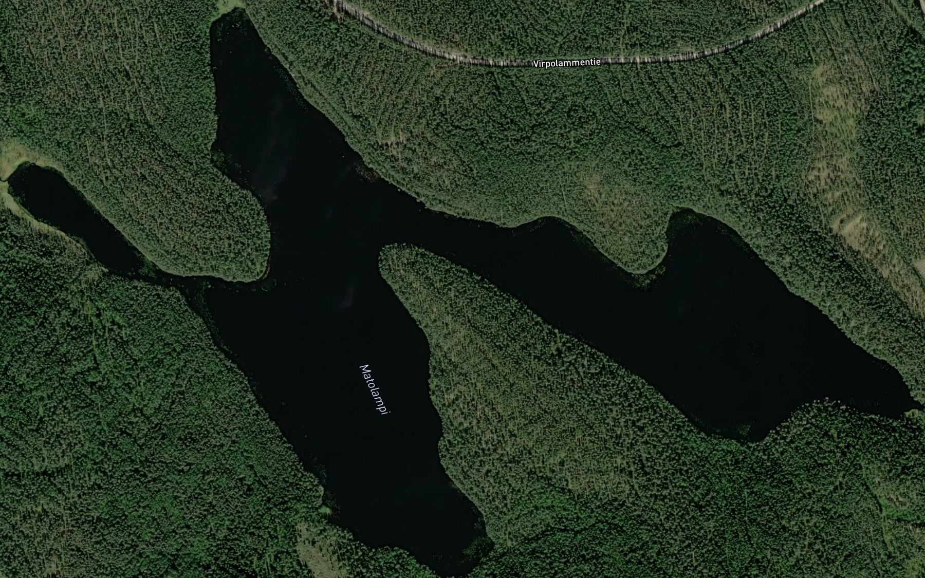 Satellite map of the Matolampi