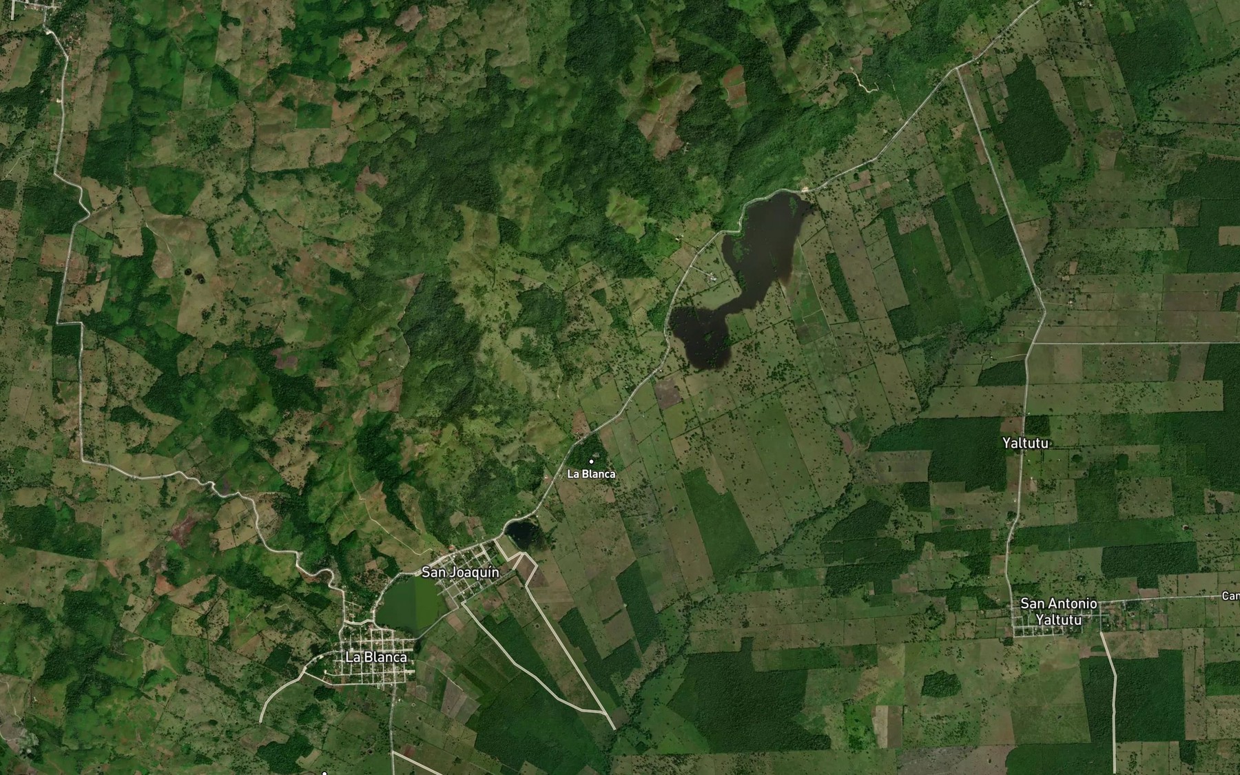 Satellite map of the Laguneta El Camalote