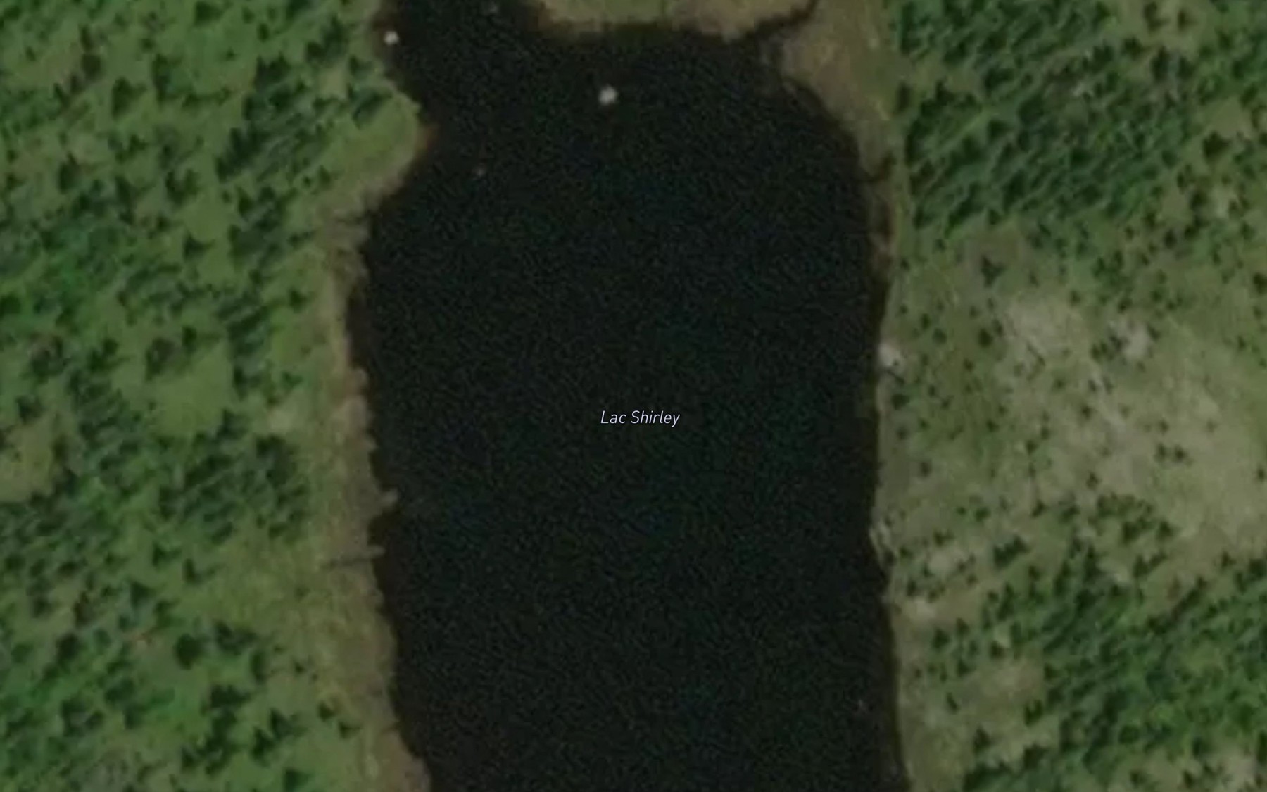 Satellite map of the Lac Shirley