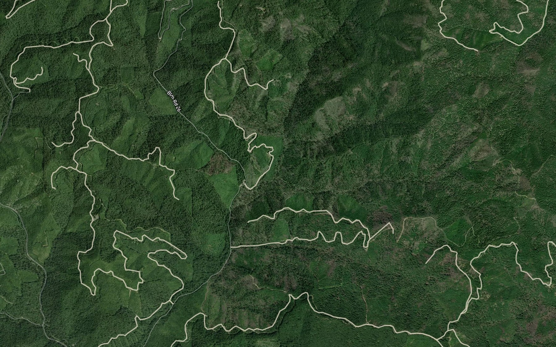 Satellite map of the McKinley Creek