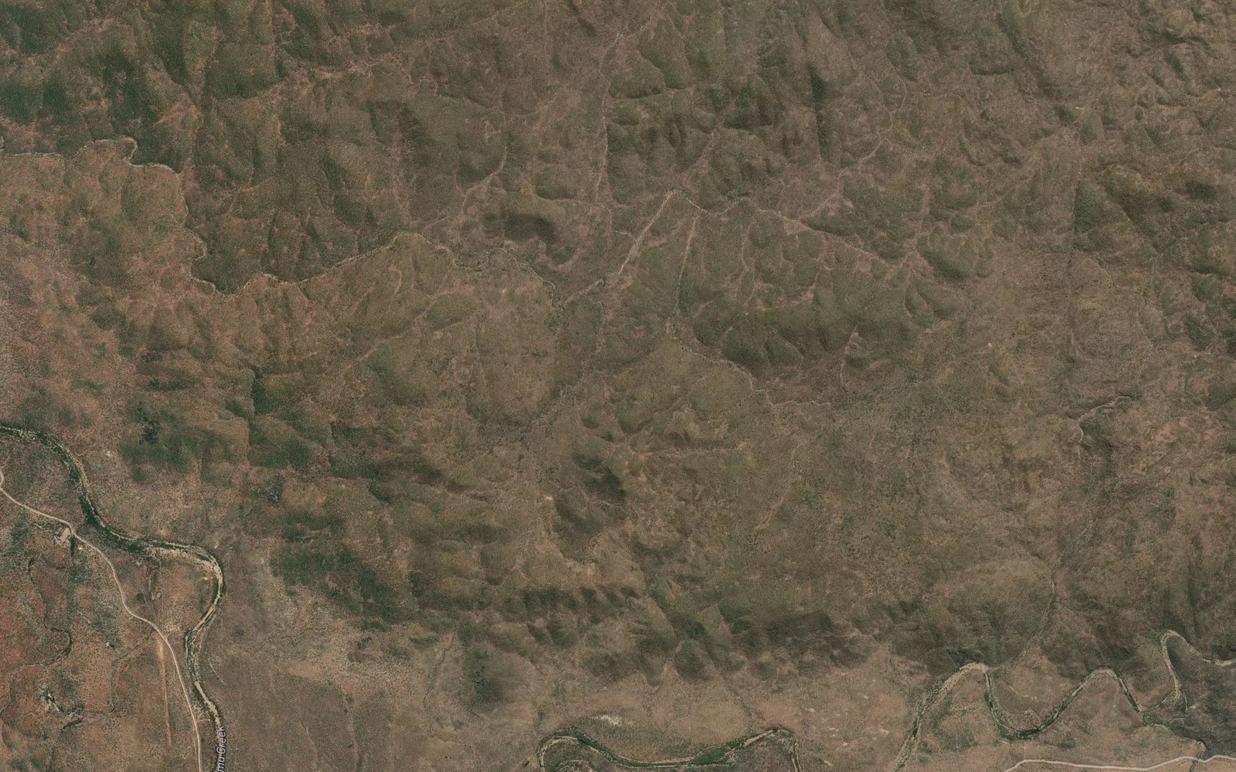 Satellite map of the Gibbs Creek