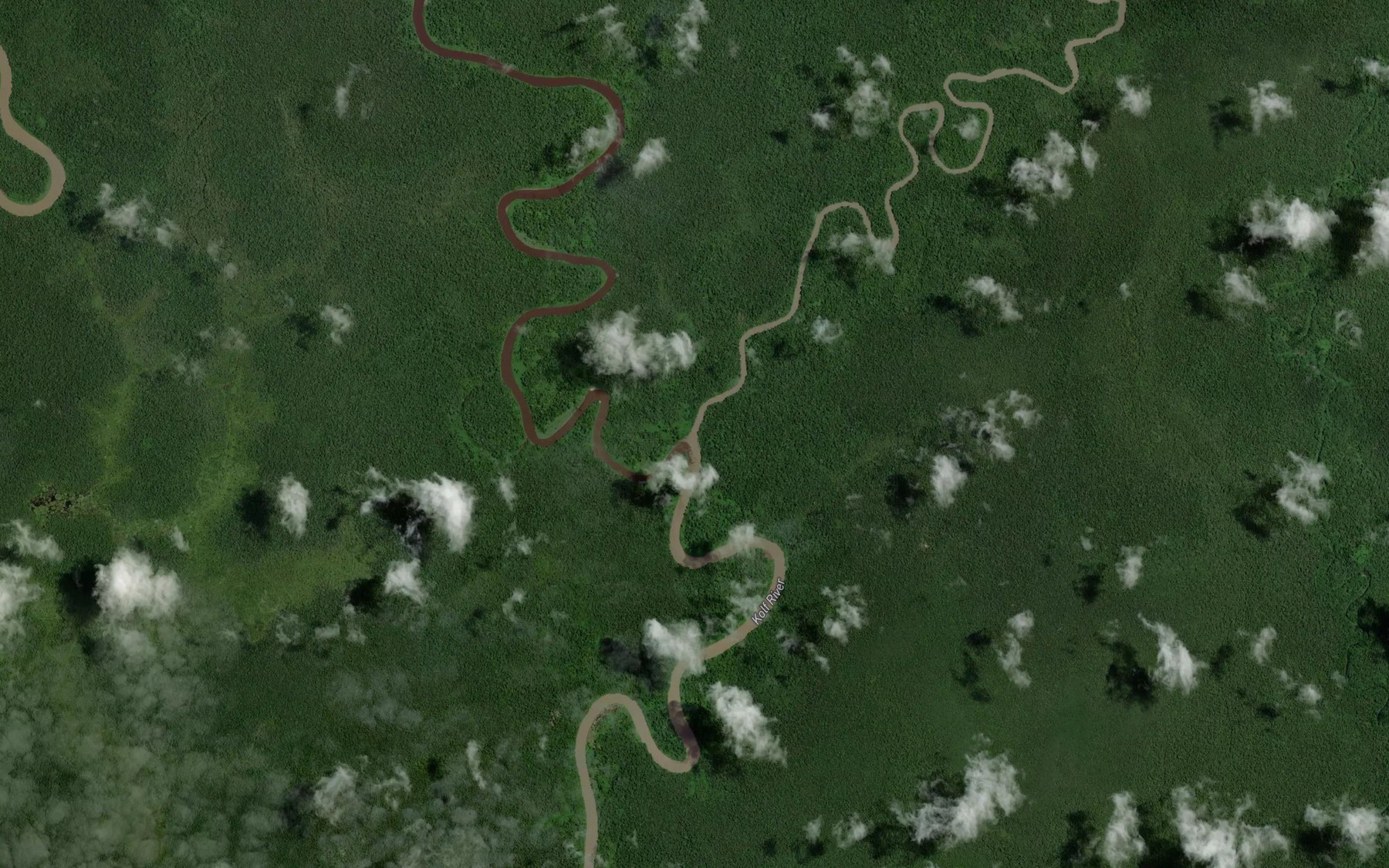 Satellite map of the Sungai Modera