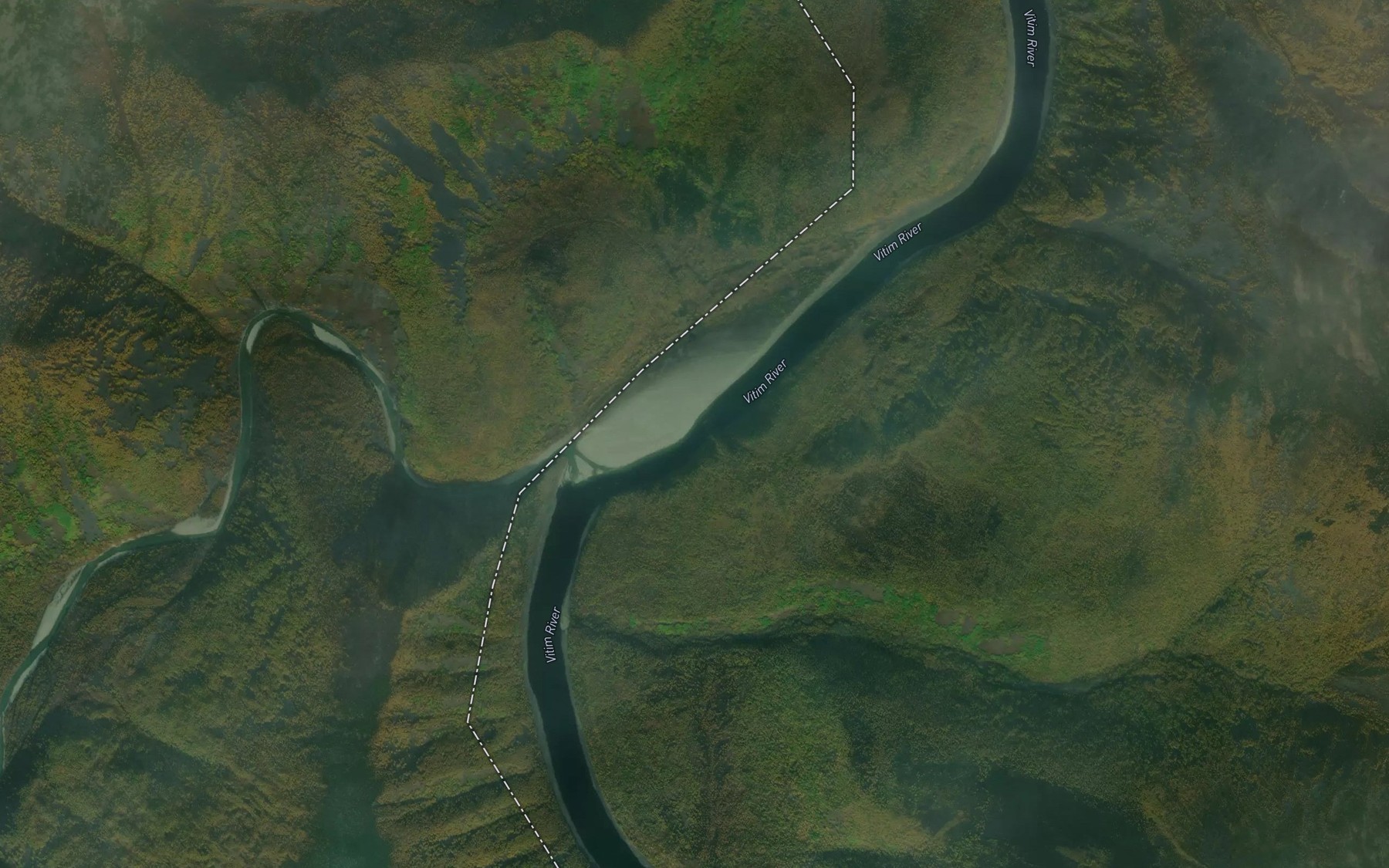 Satellite map of the Shivera Tul'dunskaya