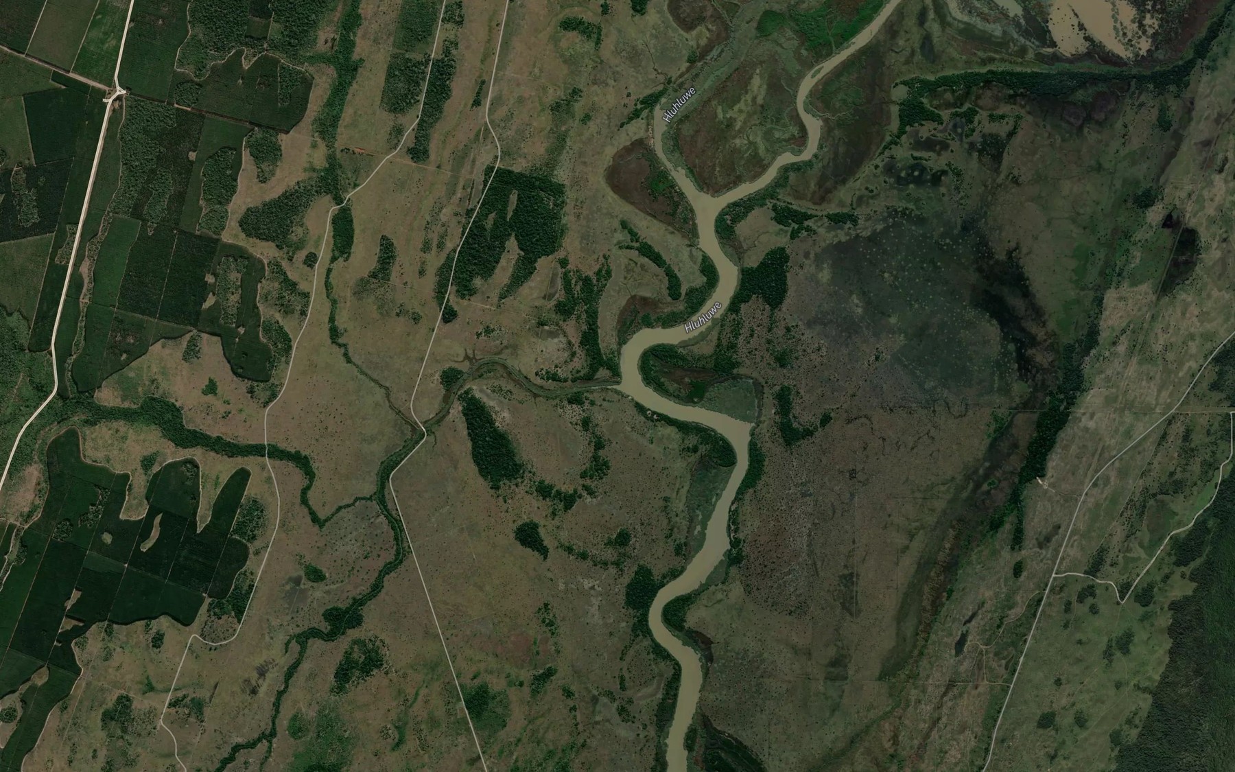 Satellite map of the Mpate