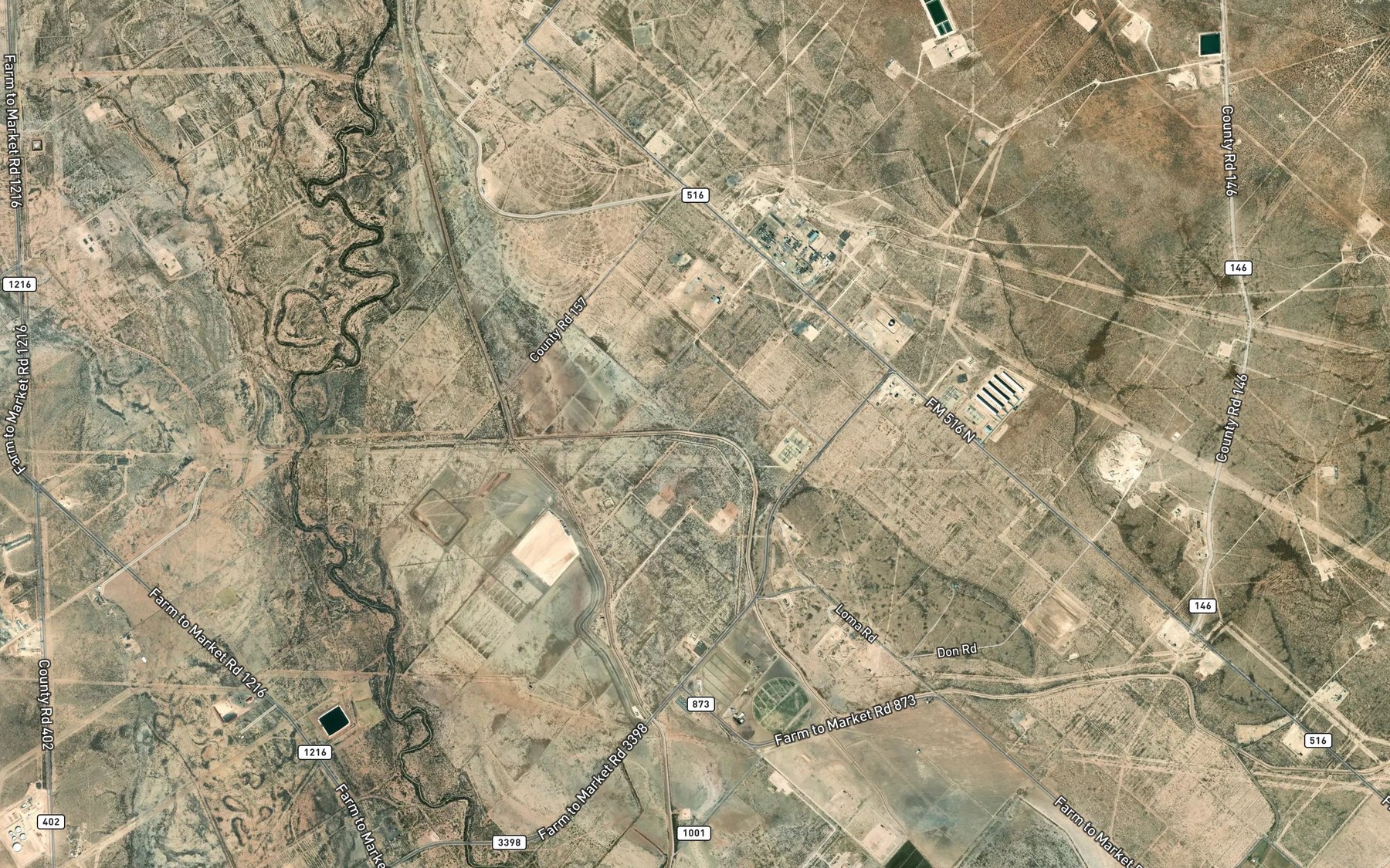 Satellite map of the Barstow Canal