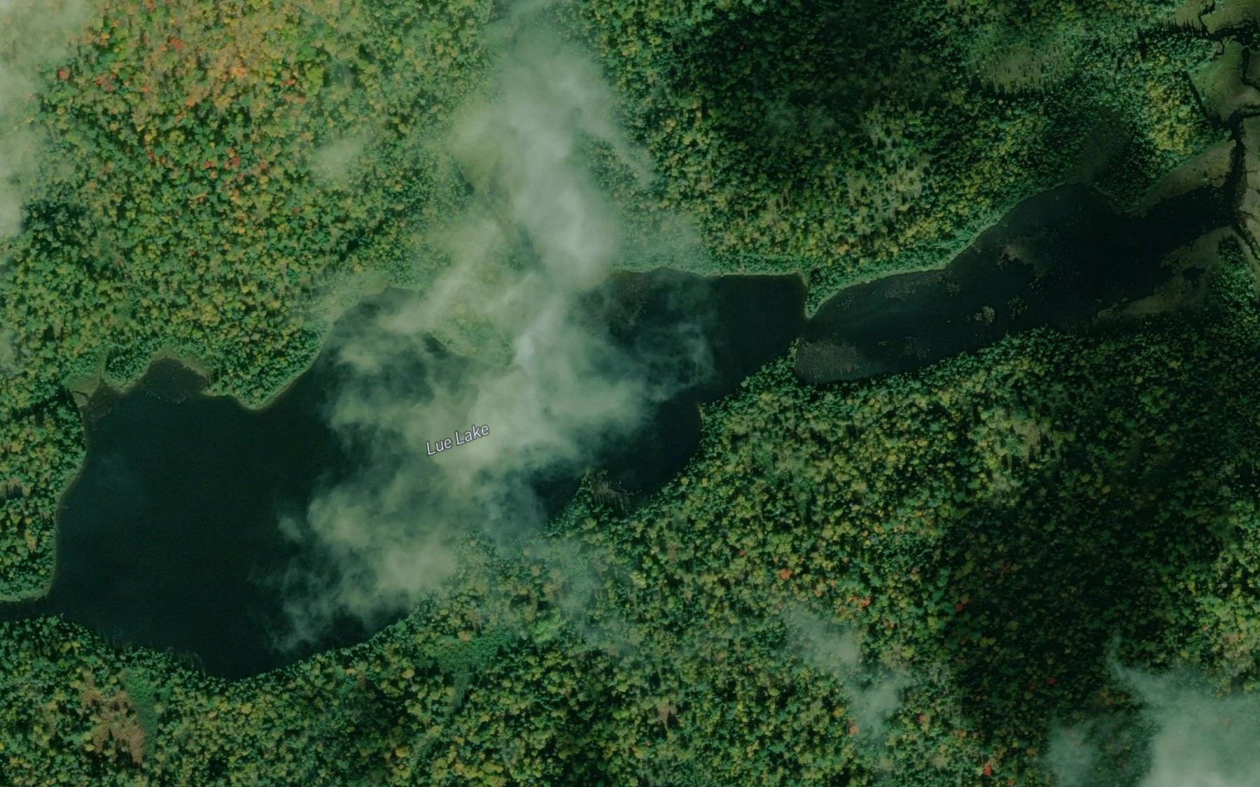 Satellite map of the Lue Lake