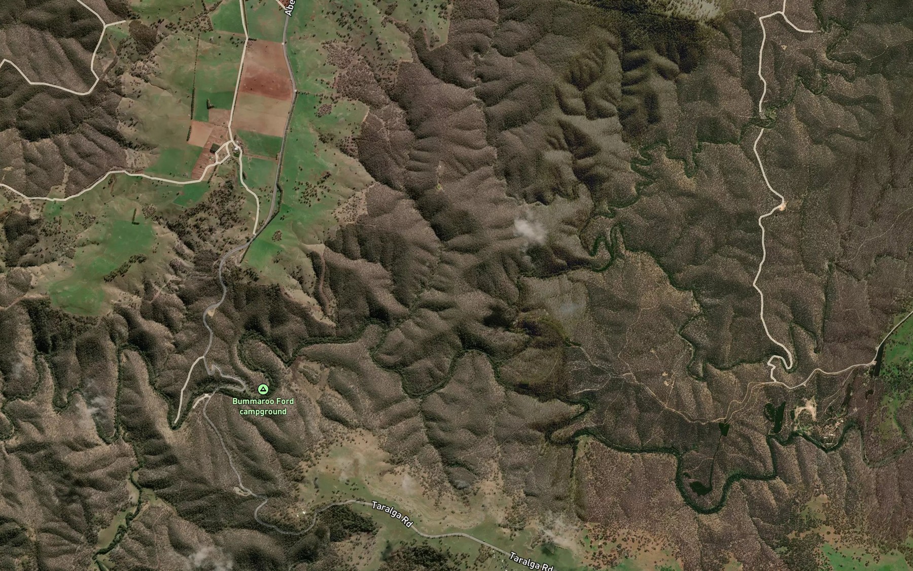 Satellite map of the Werong Branch
