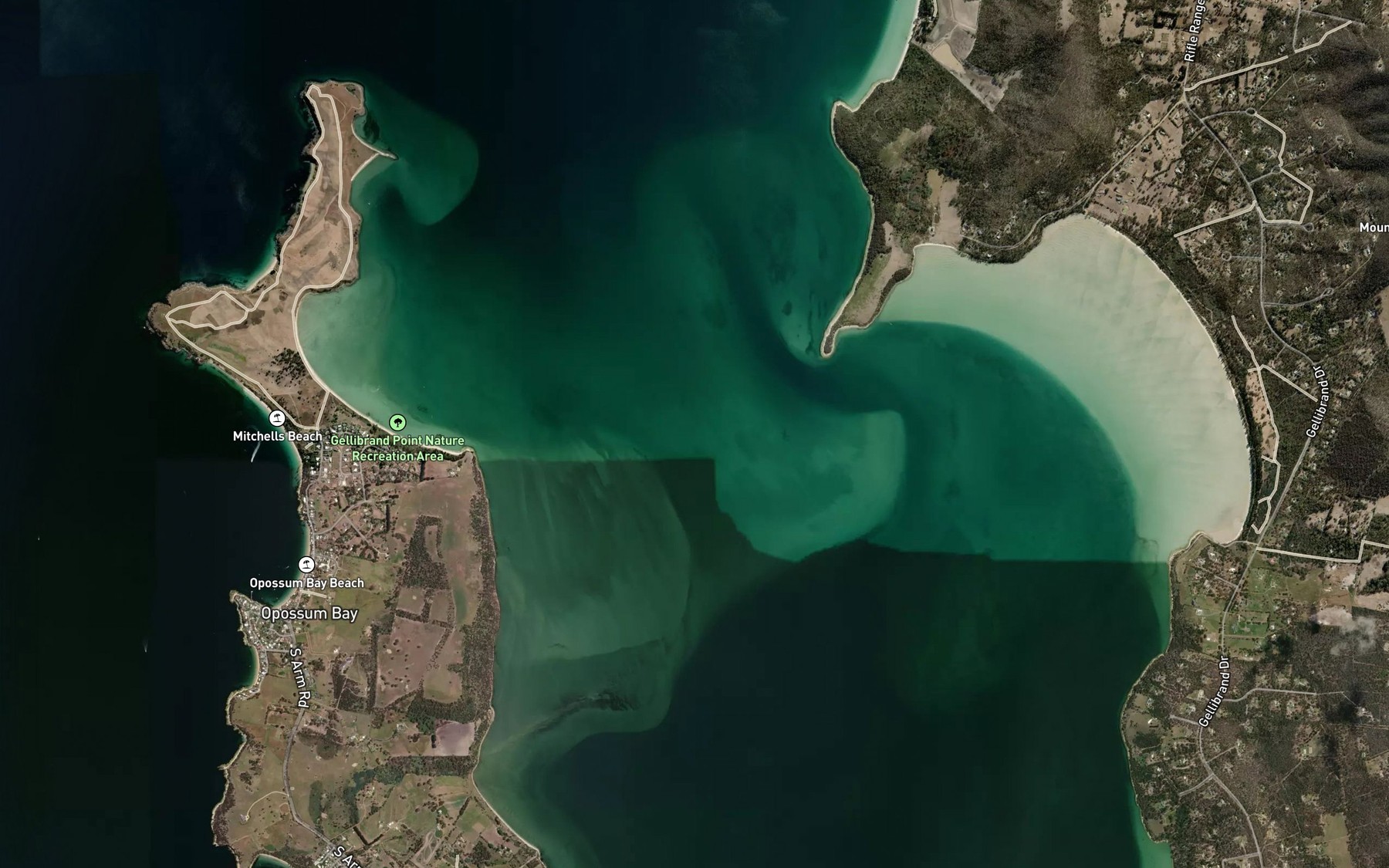 Satellite map of the Ralphs Bay