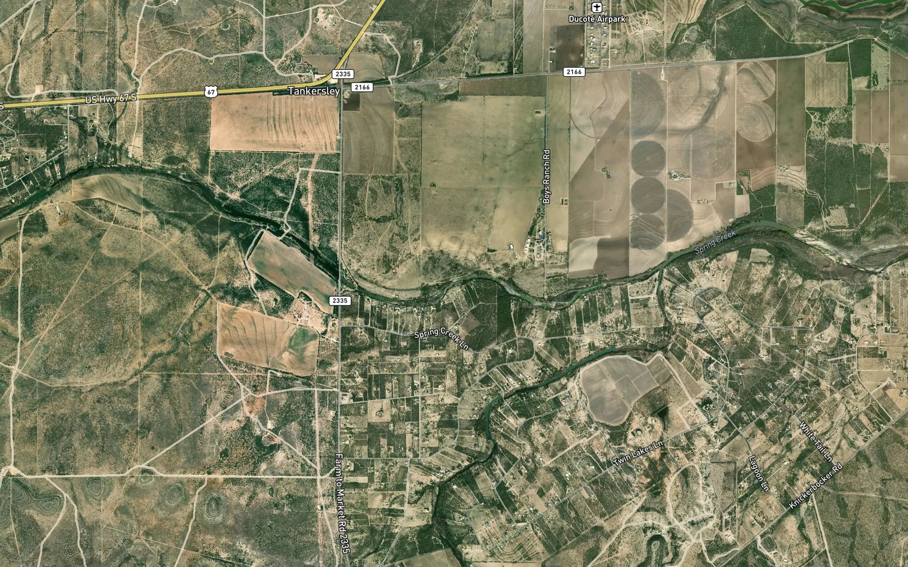 Satellite map of the Ripple Reservoir