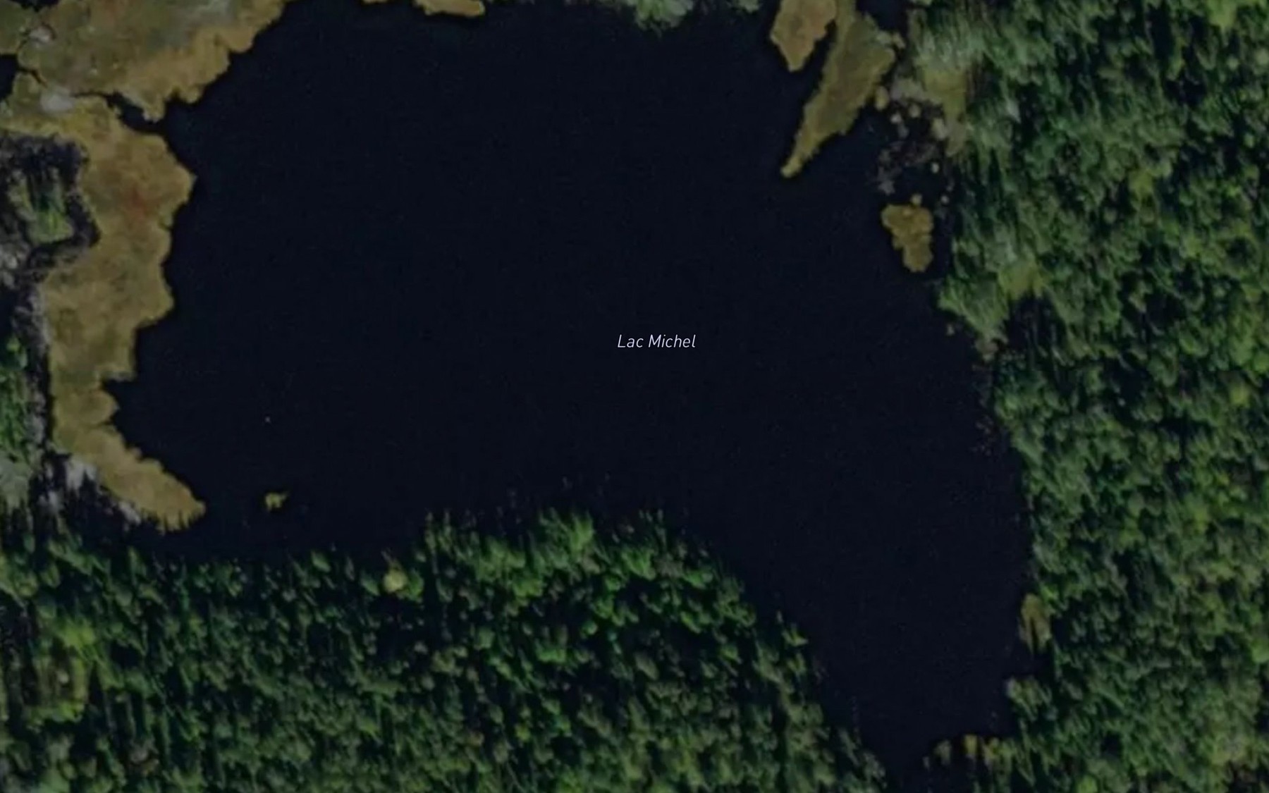 Satellite map of the Lac Michel